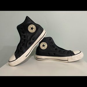 Black Leather Converse